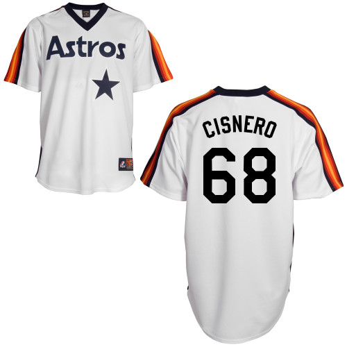 Jose Cisnero #68 mlb Jersey-Houston Astros Women's Authentic Home Alumni Association Baseball Jersey